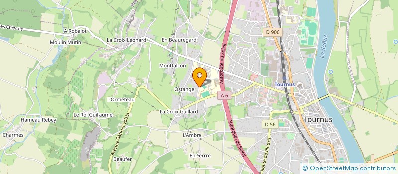 localisation de l'entreprise CD SERVICES  TOURNUS