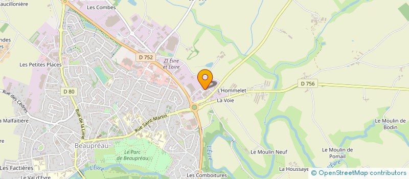localisation de l'entreprise CD SHOES à BEAUPREAU-EN-MAUGES