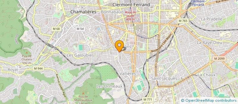 localisation de l'entreprise CD SKI 63  CLERMONT-FERRAND