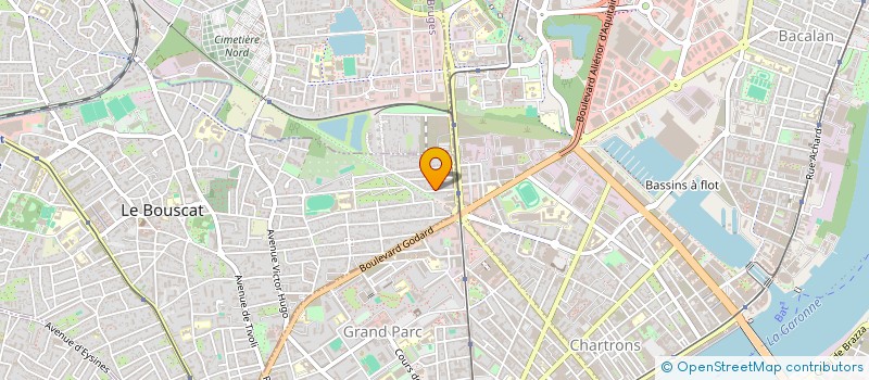 localisation de l'entreprise CD STUDIO  LE BOUSCAT