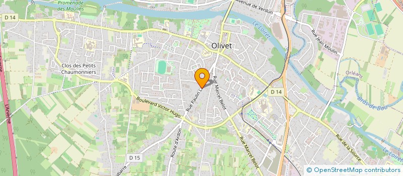 localisation de l'entreprise CD SYS à OLIVET