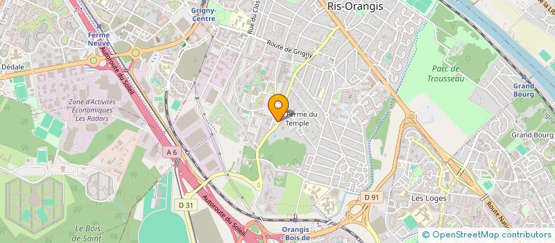 localisation de l'entreprise CD TECHNOLOGIES à RIS-ORANGIS