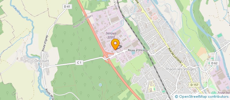 localisation de l'entreprise CD TECHNOLOGIES  THAON-LES-VOSGES