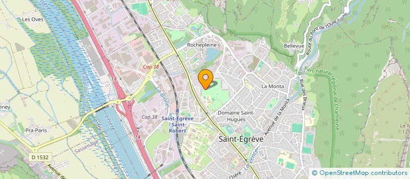 localisation de l'entreprise CD TOITURES  SAINT-EGREVE