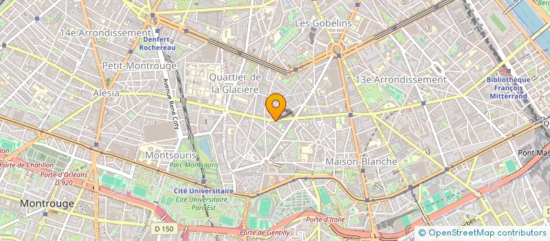 localisation de l'entreprise CD TOLBIAC  PARIS