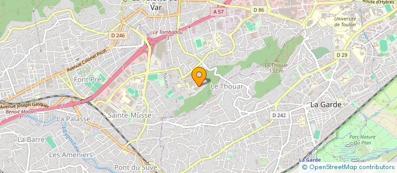 localisation de l'entreprise CD TRAITEUR à LA VALETTE-DU-VAR