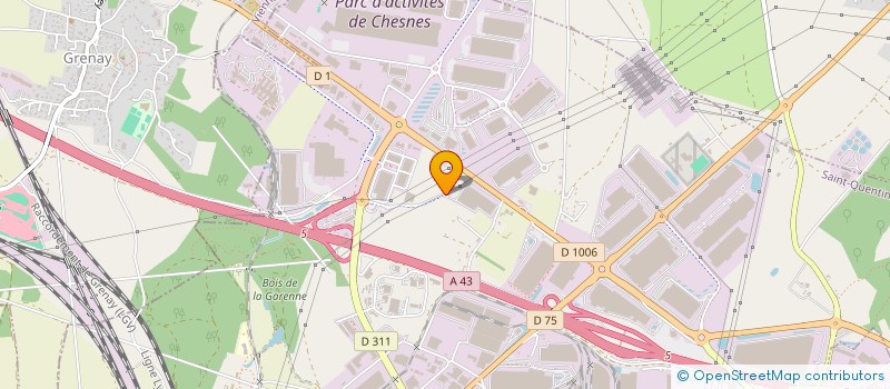 localisation de l'entreprise CD TRANS à SAINT-QUENTIN-FALLAVIER