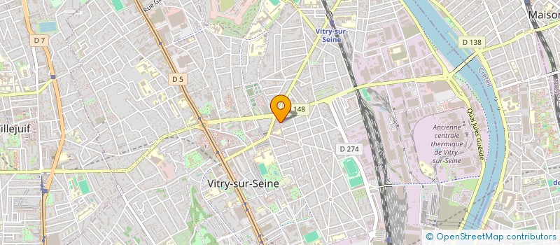 localisation de l'entreprise CD TRANSPORTS à VITRY-SUR-SEINE