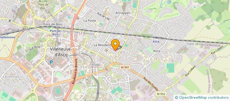 localisation de l'entreprise CD TRAVAUX  VILLENEUVE-D'ASCQ