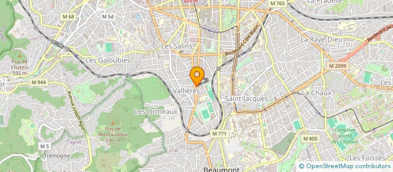 localisation de l'entreprise CD TRIATHLON ET DUATHLON PDD  CLERMONT-FERRAND