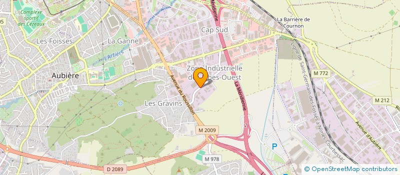 localisation de l'entreprise CD2  AUBIERE