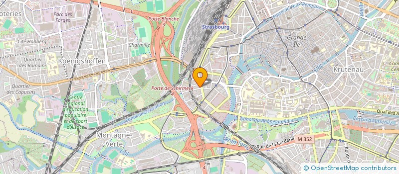 localisation de l'entreprise CD2A SOLUTIONS à STRASBOURG