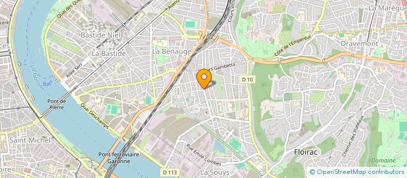 localisation de l'entreprise CD2B JAURES  FLOIRAC