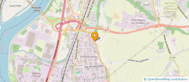 localisation de l'entreprise CD2P INVESTISSEMENTS à VALENCE