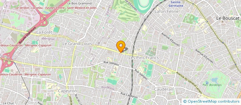 localisation de l'entreprise CD2V-ORTHO  BORDEAUX