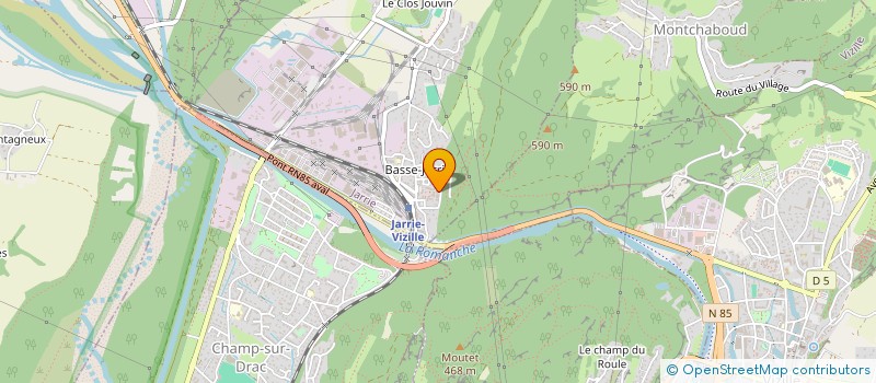 localisation de l'entreprise CD38  JARRIE