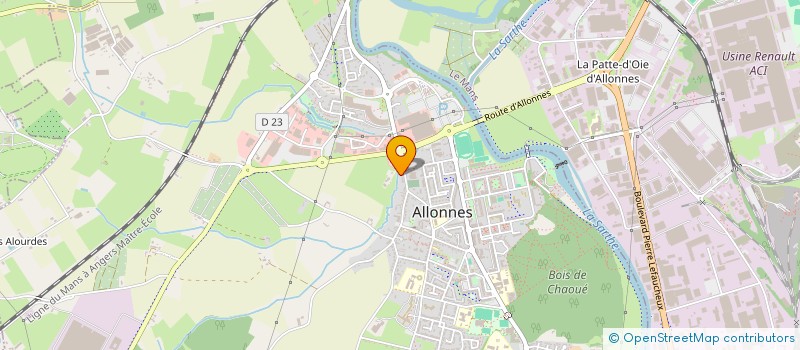 localisation de l'entreprise CD3D-DESIGN à ALLONNES