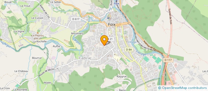 localisation de l'entreprise CD6D PYRENEES à SAINT-PIERRE-DE-RIVIERE