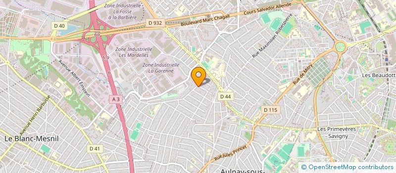 localisation de l'entreprise CDA 1A ROUTE DE MARY à AULNAY-SOUS-BOIS