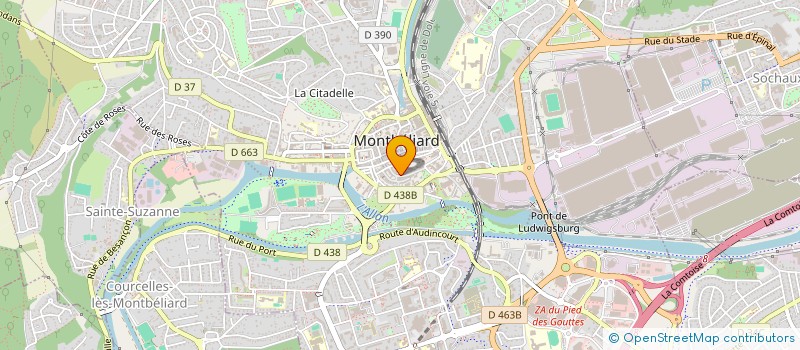 localisation de l'entreprise CDA  MONTBELIARD