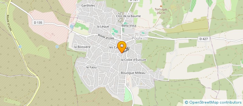 localisation de l'entreprise CDA  POULX