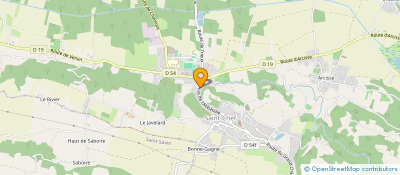 localisation de l'entreprise CDA BIEN-ETRE  SAINT-CHEF