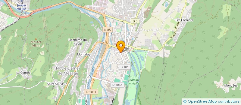 localisation de l'entreprise CDA - CHR à VIZILLE