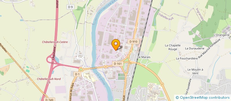 localisation de l'entreprise CDA DEVELOPPEMENT à CHATELLERAULT