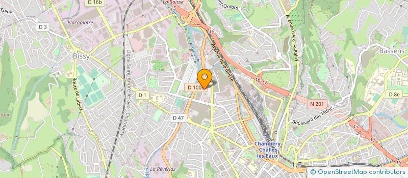 localisation de l'entreprise CDA-EVOLUTION 2 à CHAMBERY