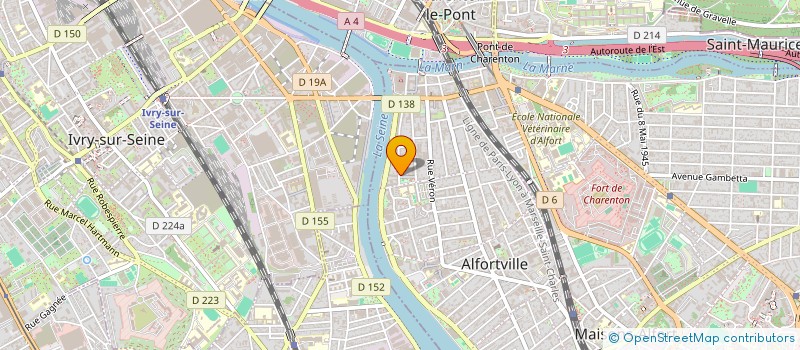 localisation de l'entreprise CDA GROUPEMENT D ENTREPRISES à ALFORTVILLE