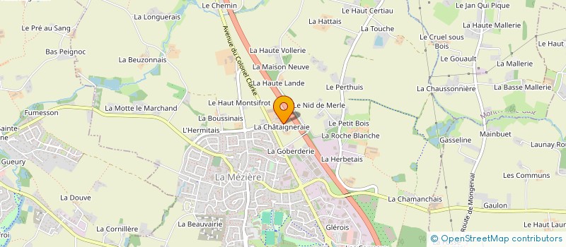 localisation de l'entreprise CDA IMMO  LA MEZIERE