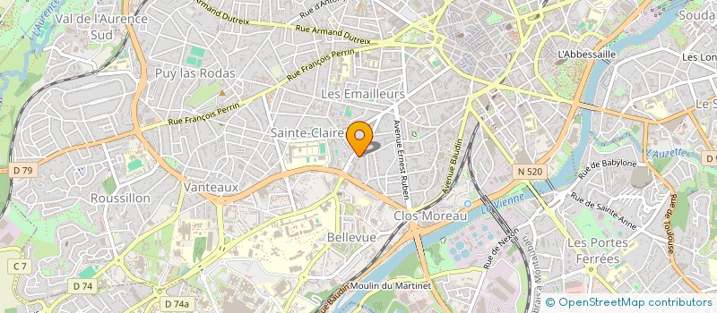 localisation de l'entreprise CDA INNOV à LIMOGES