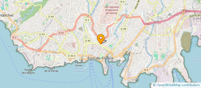 localisation de l'entreprise CDA MANAGEMENT  FORT-DE-FRANCE