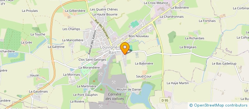 localisation de l'entreprise CDA SERVICE  LOUVIGNE-DE-BAIS