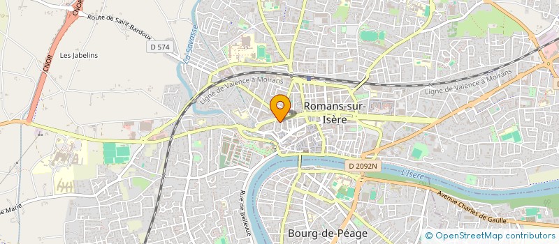 localisation de l'entreprise CDA TRAITEUR  ROMANS-SUR-ISERE