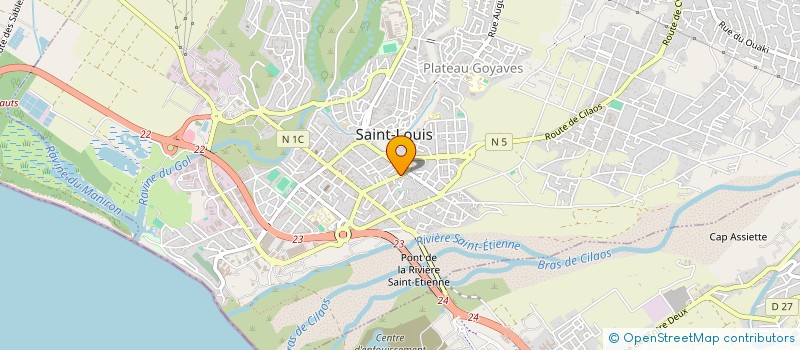 localisation de l'entreprise CDAC à SAINT-LOUIS