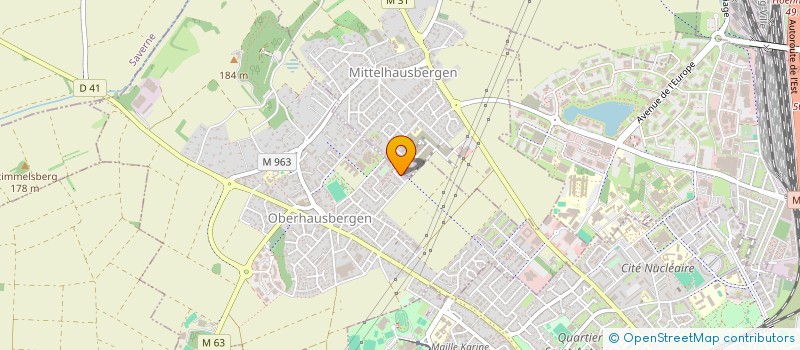 localisation de l'entreprise CDAM BAS RHIN  OBERHAUSBERGEN