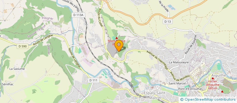 localisation de l'entreprise CDAO 43  POLIGNAC