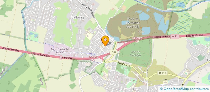 localisation de l'entreprise CDB  LALLAING