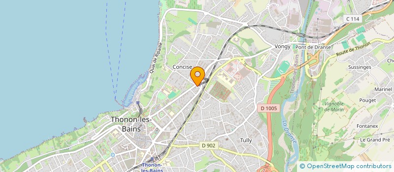 localisation de l'entreprise CDB IMMO à THONON-LES-BAINS