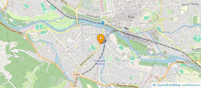 localisation de l'entreprise CDB PAU à PAU