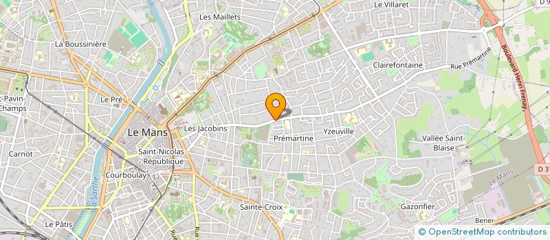 localisation de l'entreprise CDB PRODUCTION à LE MANS