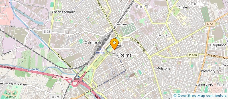 localisation de l'entreprise CDB TIRELIRE  REIMS