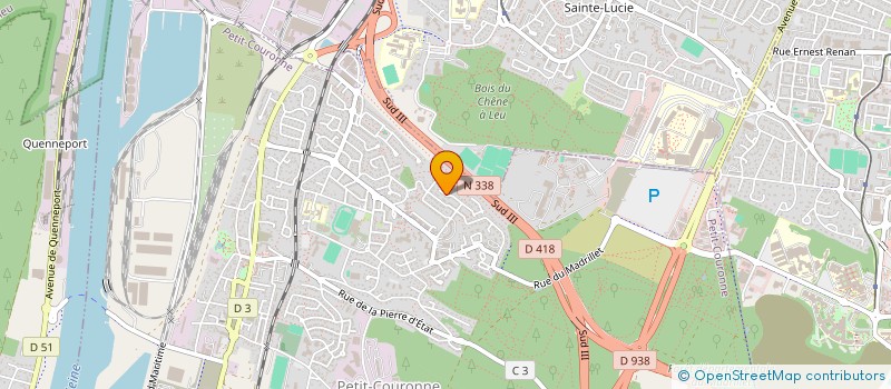 localisation de l'entreprise CDB WORK  PETIT-COURONNE