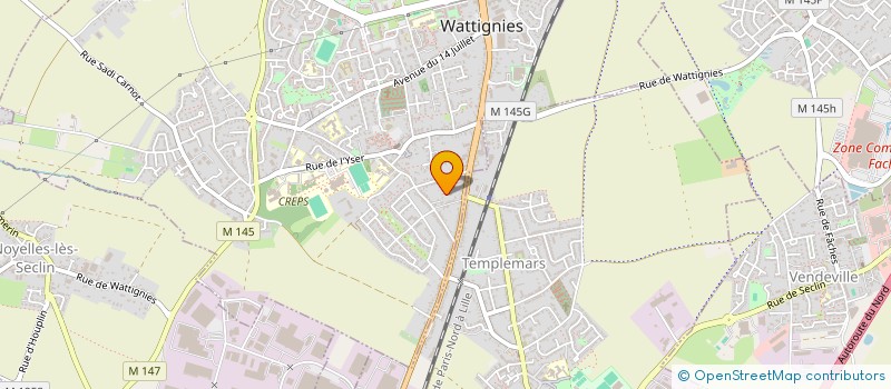 localisation de l'entreprise CDBC  WATTIGNIES