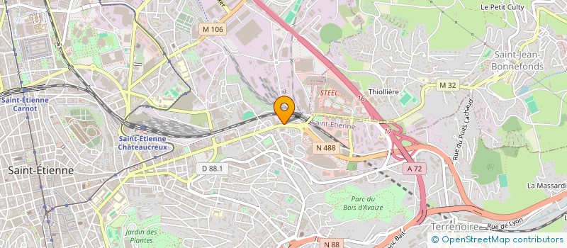 localisation de l'entreprise CDBEN  SAINT-ETIENNE