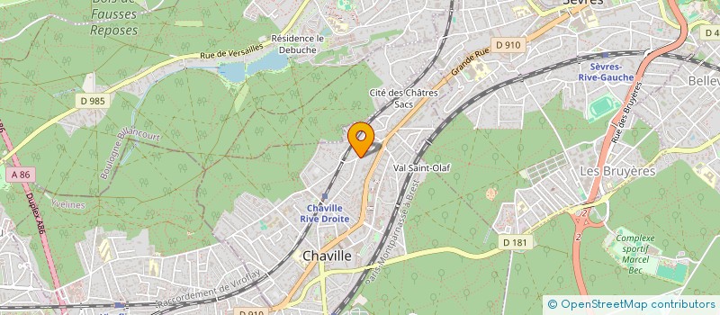 localisation de l'entreprise CDBT à CHAVILLE