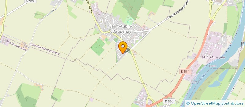 localisation de l'entreprise CDC  SAINT-AUBIN-D'ARQUENAY