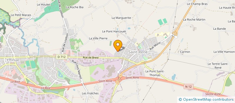 localisation de l'entreprise CDC  HILLION