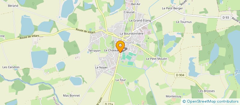localisation de l'entreprise CDC  CHALAMONT